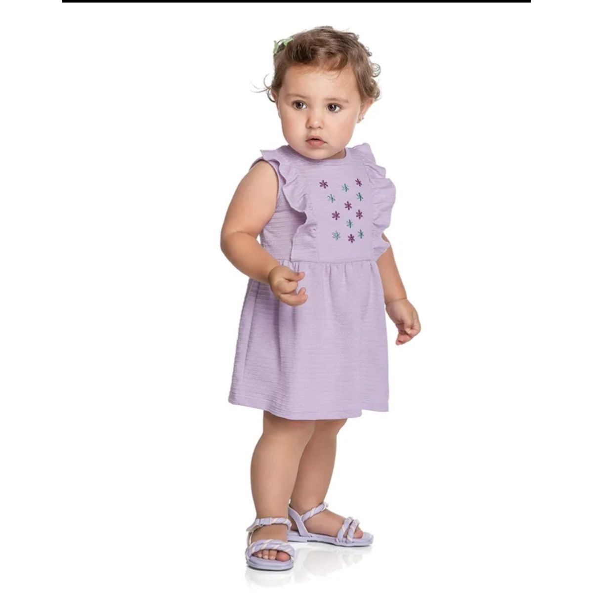 Vestido Elian Lilas - Fátima Modas
