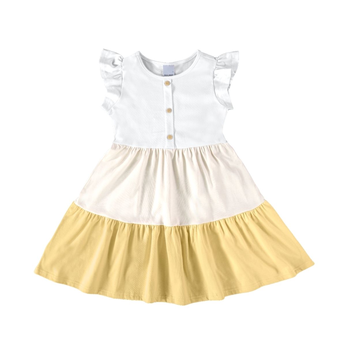 VESTIDO INFANTIL MANGA EVASÊ EM ALGODÃO MALWEE KID... - Fátima Modas