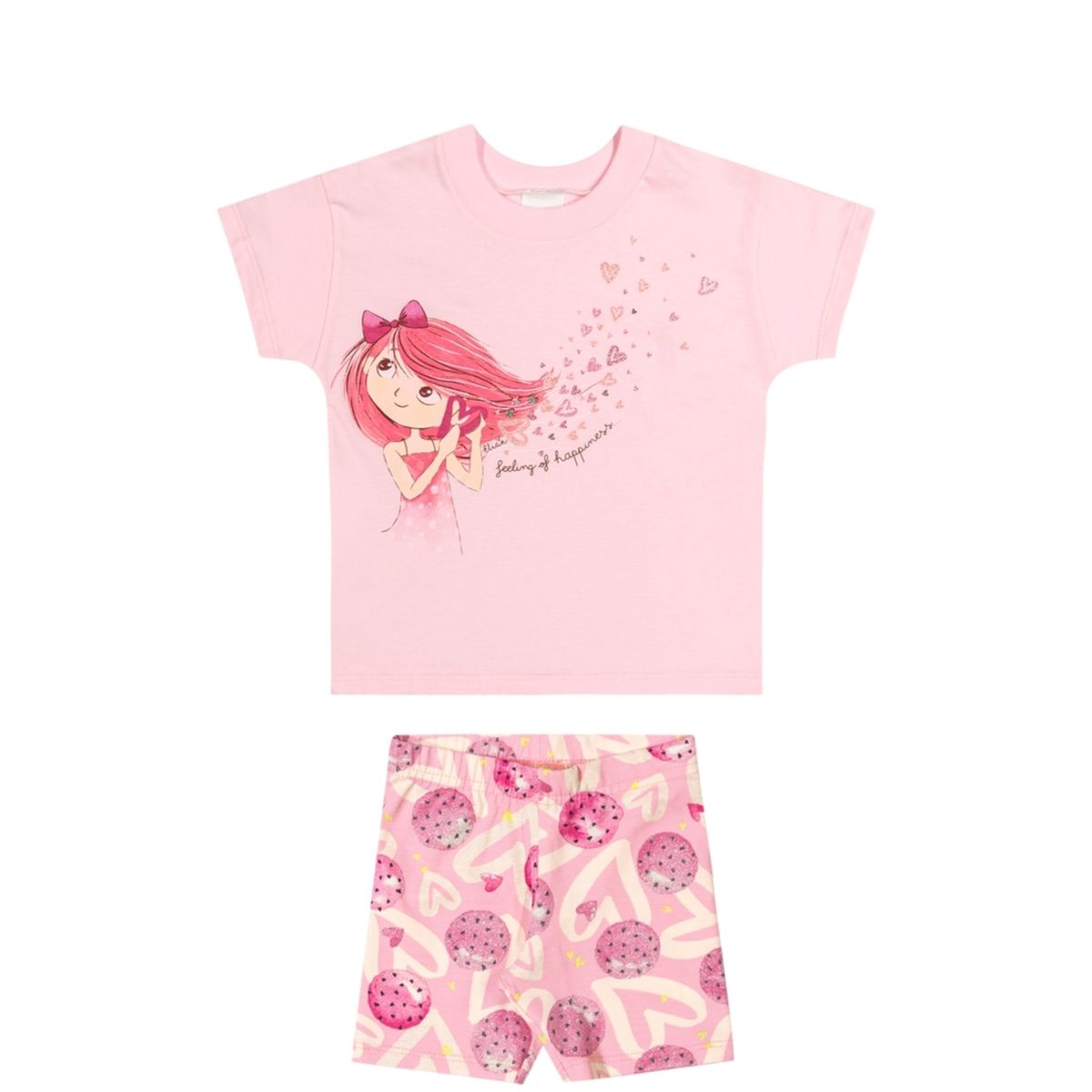 Conjunto Menininha Rosa Elian - Fátima Modas