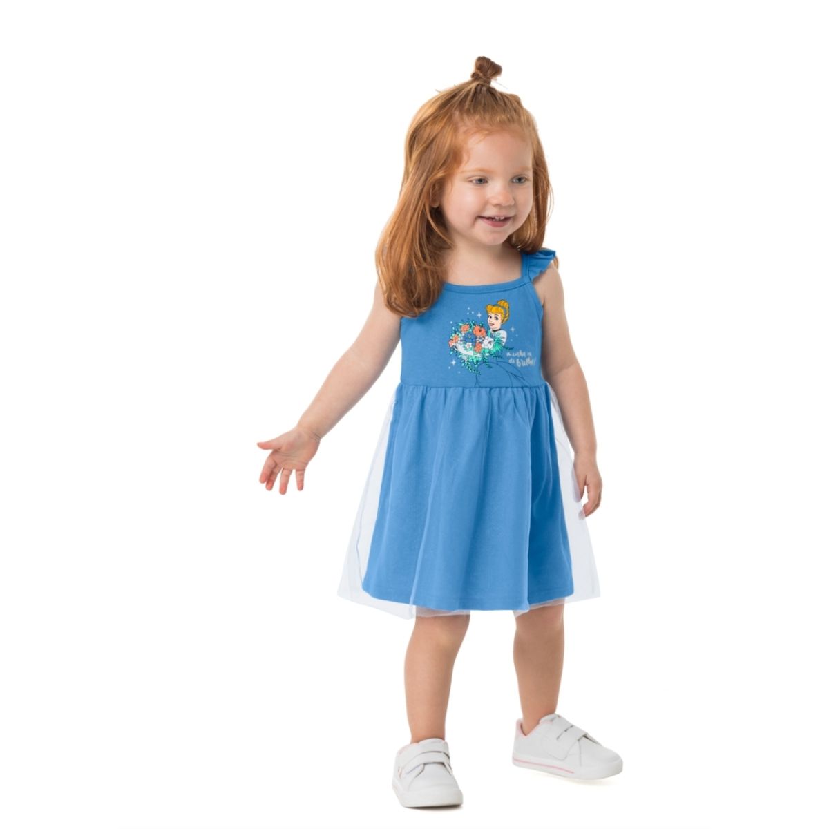 Malwee Kids - Vestido Tule Menina Azul - Fátima Modas