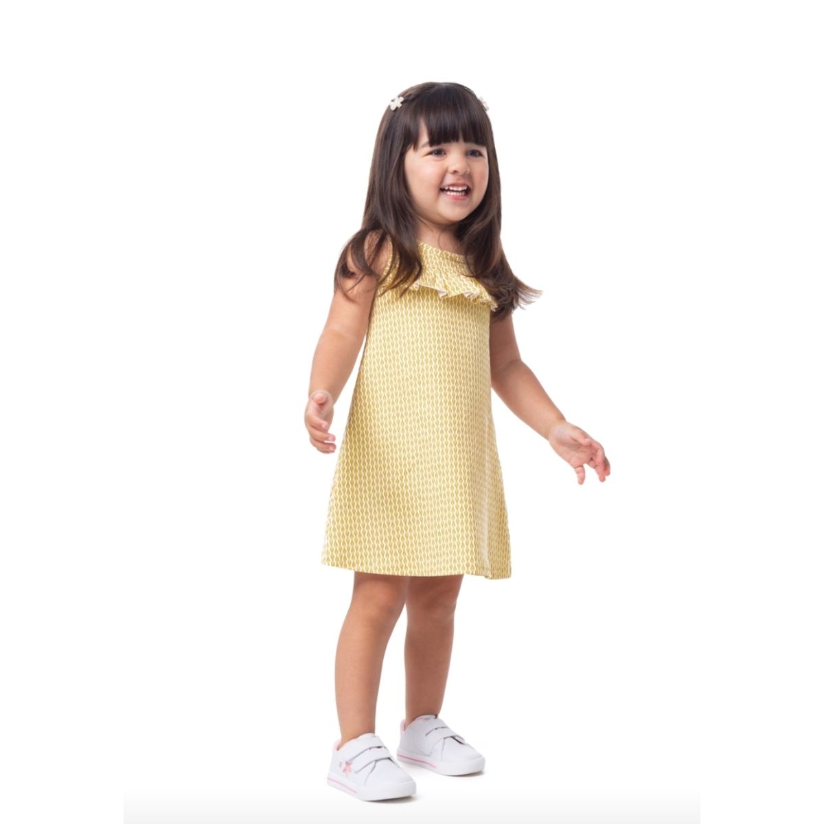 Malwee Kids - Vestido Feminino Amarelo - Fátima Modas