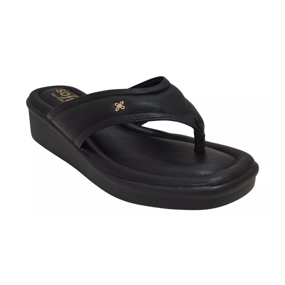 Tamanco Feminino Softli Com Salto Flatform E Tira ... - Fátima Modas