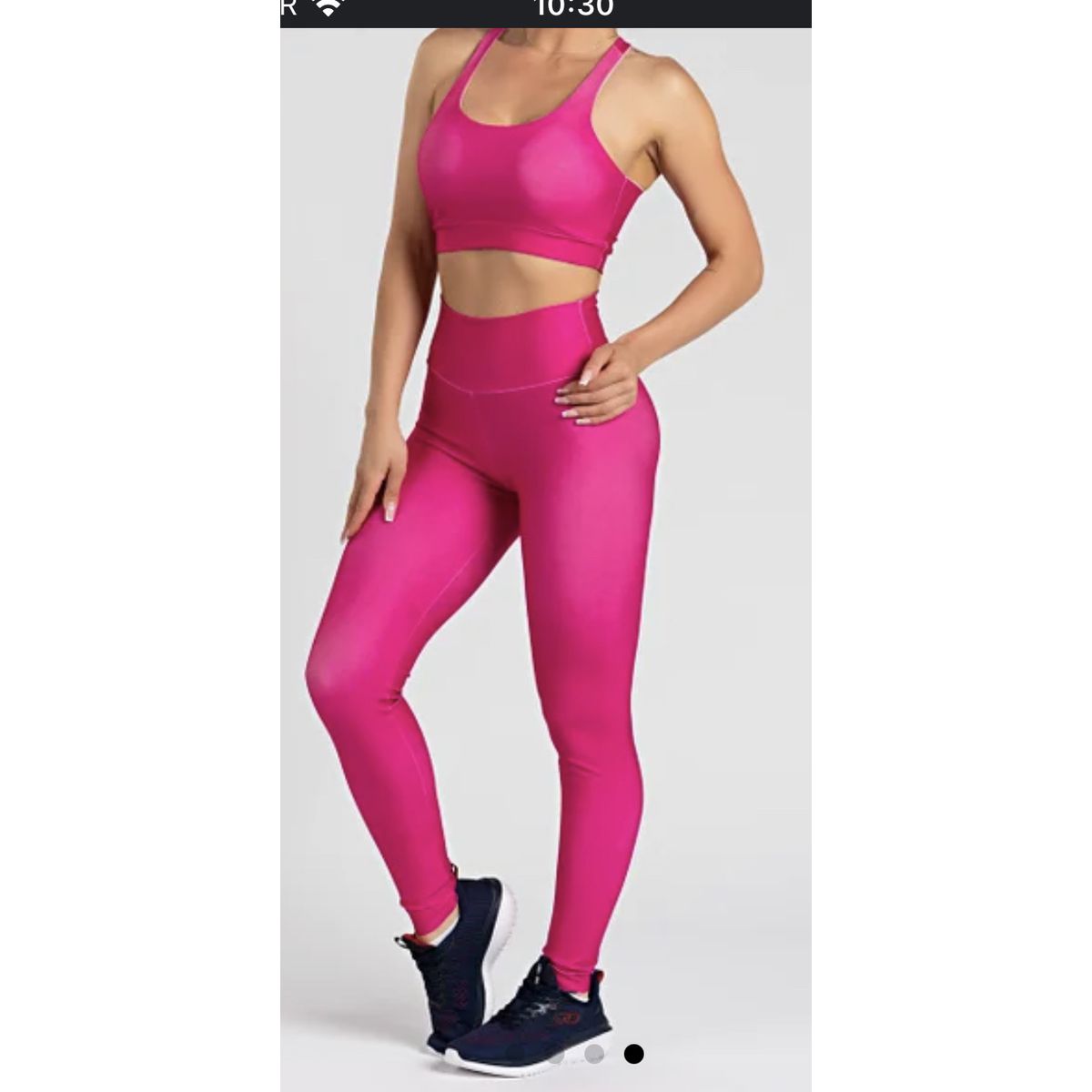 Legging Estampa Lisa Rosa Pink - Fátima Modas