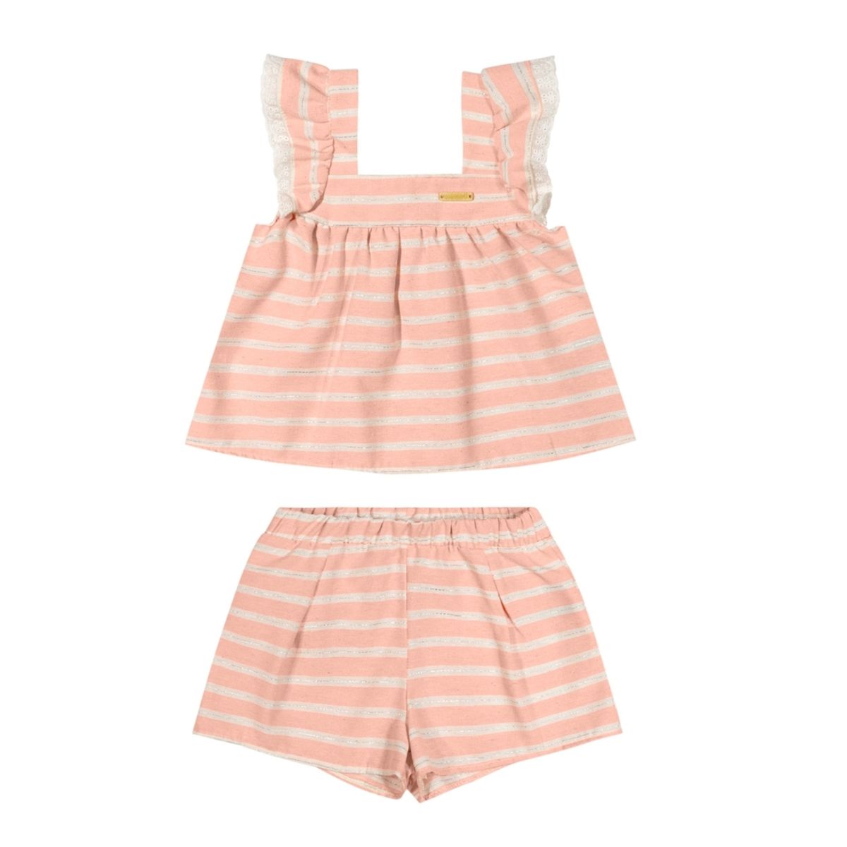 Colorittá - Conjunto Bebê Eco Listrado Colorittá R... - Fátima Modas