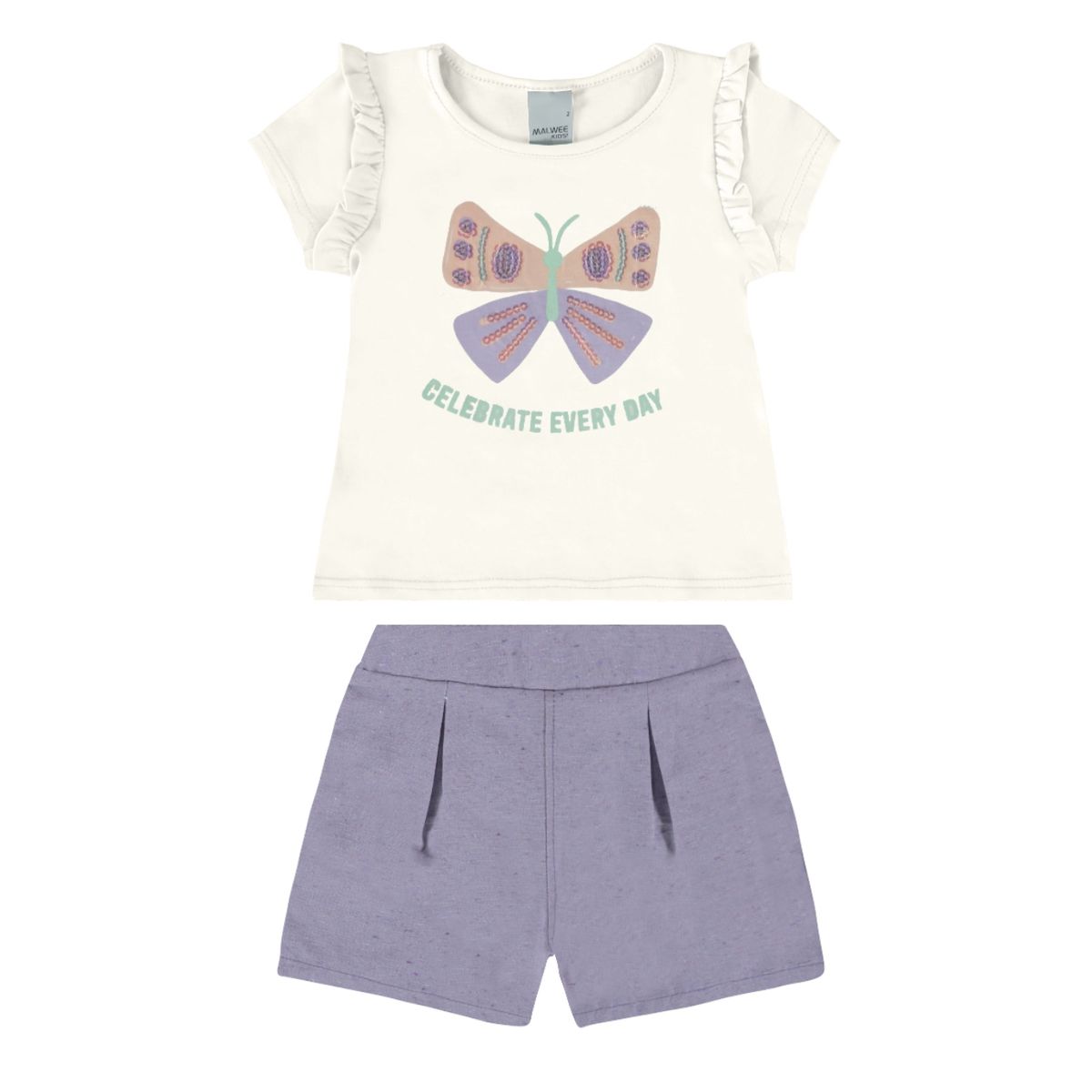 Conjunto Infantil Menina Malwee borboleta - Fátima Modas