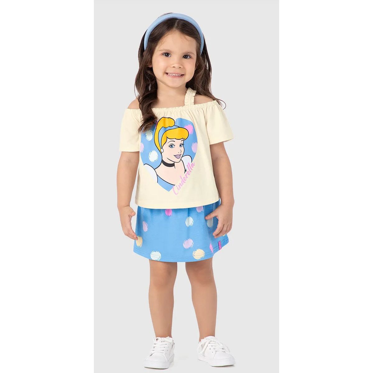 Conjunto Infantil Menina Cinderella Princesa Disne... - Fátima Modas