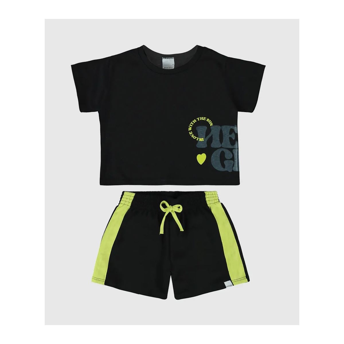 Conjunto Infantil Menina Blusa Estampa Lettering E... - Fátima Modas