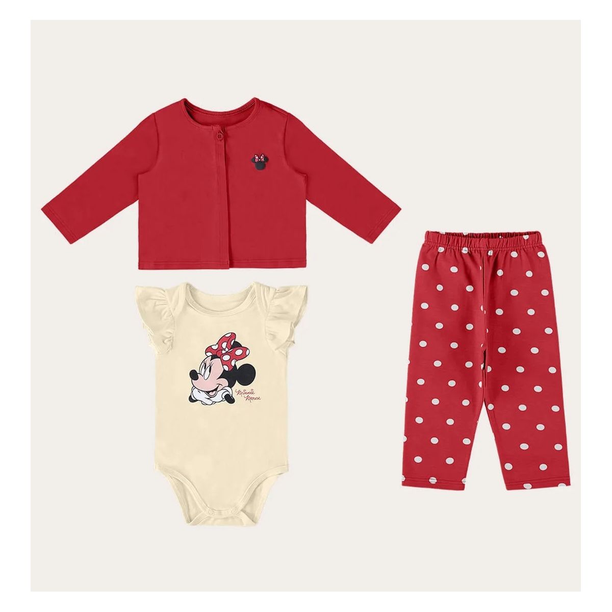 Conjunto Menina Body Calça e Colete - Minnie - Mal... - Fátima Modas