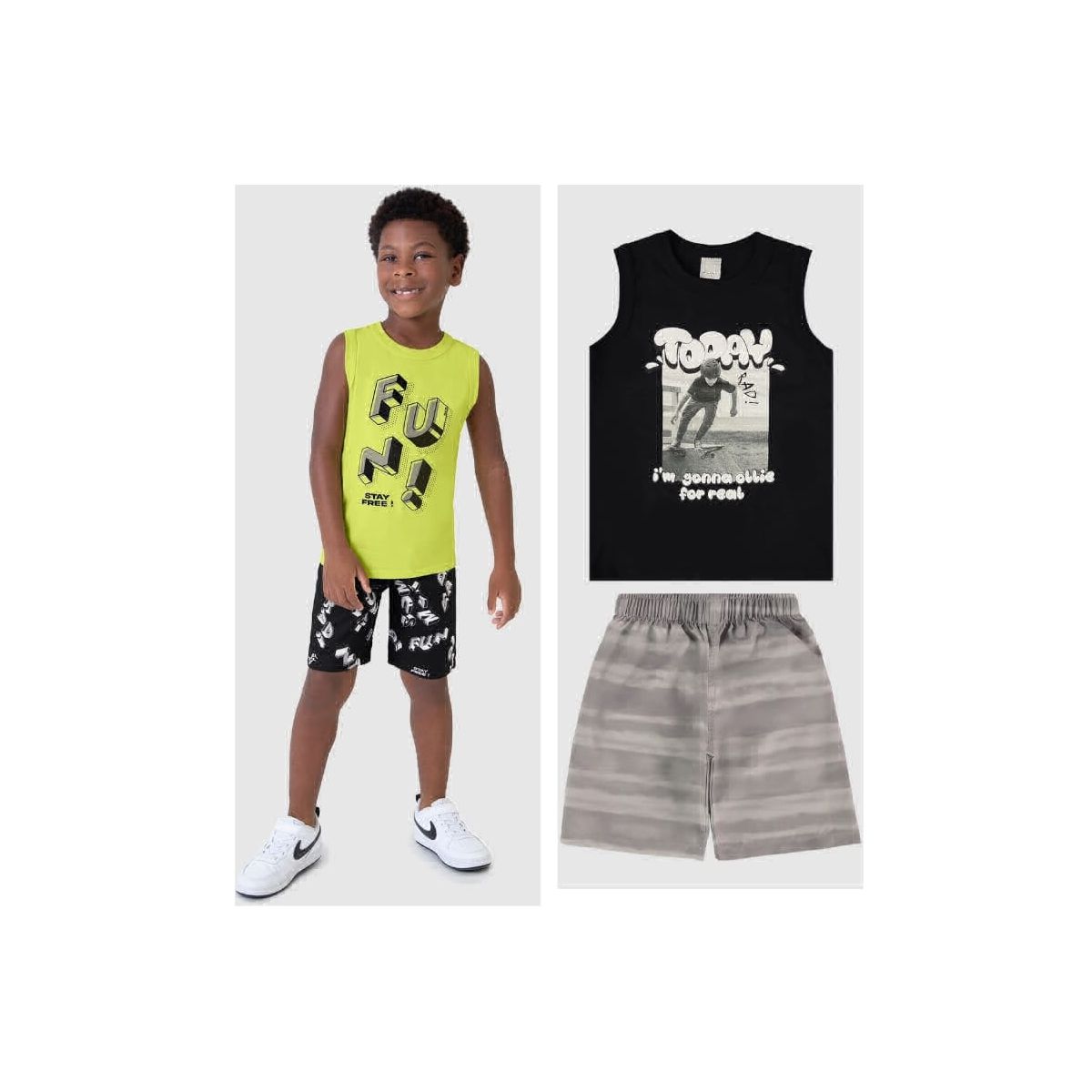 Conjunto Infantil Menino Today I’m Gonna Ollie Em ... - Fátima Modas