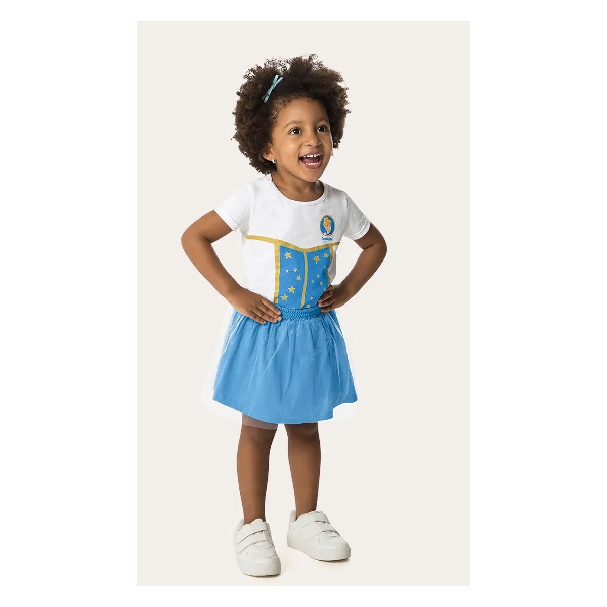 Conjunto Infantil Menina Blusa e Shorts Disney Em ... - Fátima Modas