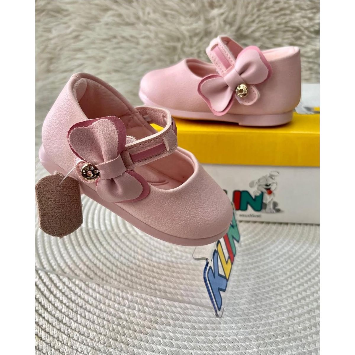 Sapatilha Klin Bebê Menina Princesa Rosa - Fátima Modas