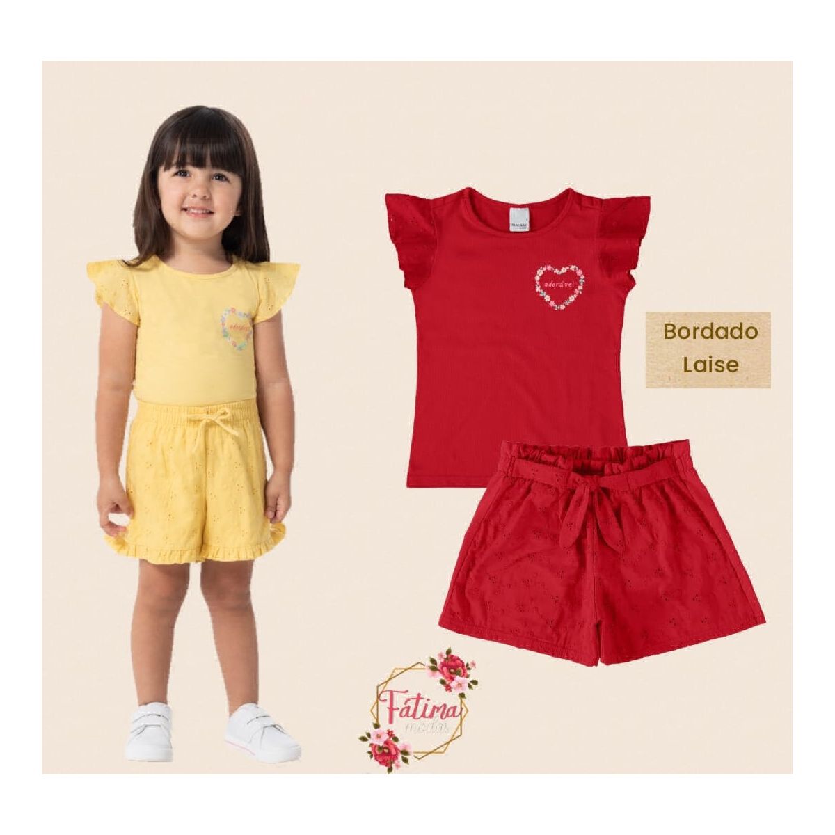 Conjunto Malwee Lase Vermelho - Fátima Modas