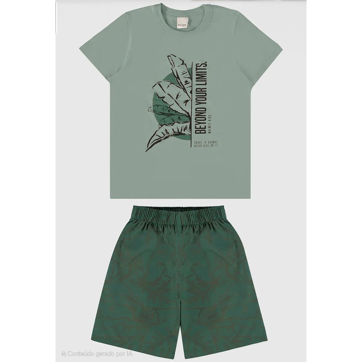 Conjunto Infantil Menino Beyound Your Limits Em Al... - Fátima Modas
