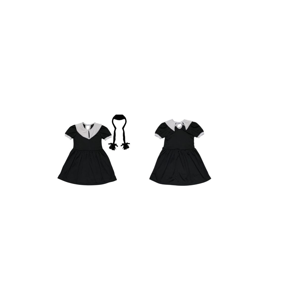 fantasia menina de vestido com gola - Fátima Modas