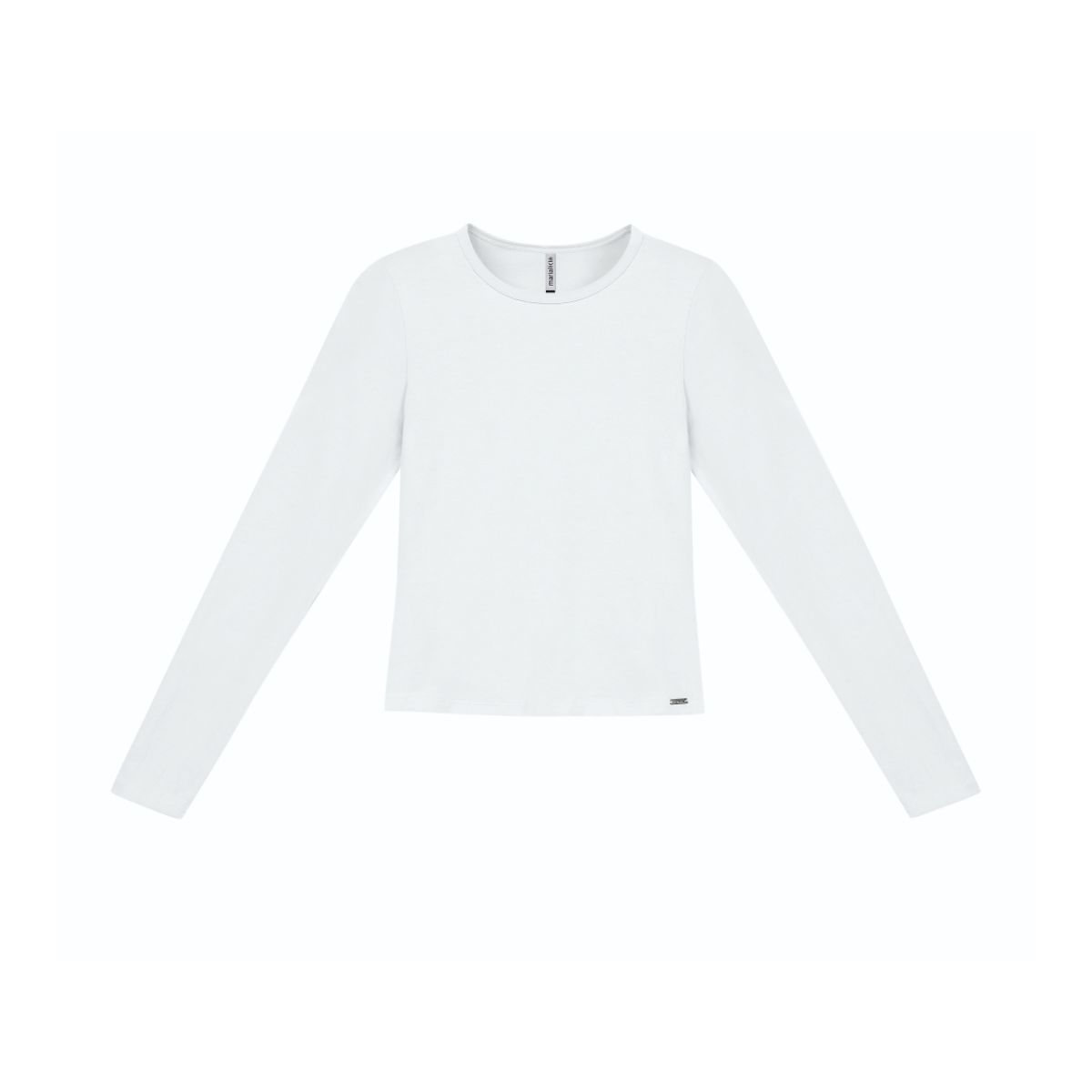 Blusa De Cotton Básica Feminina Branca - Fátima Modas