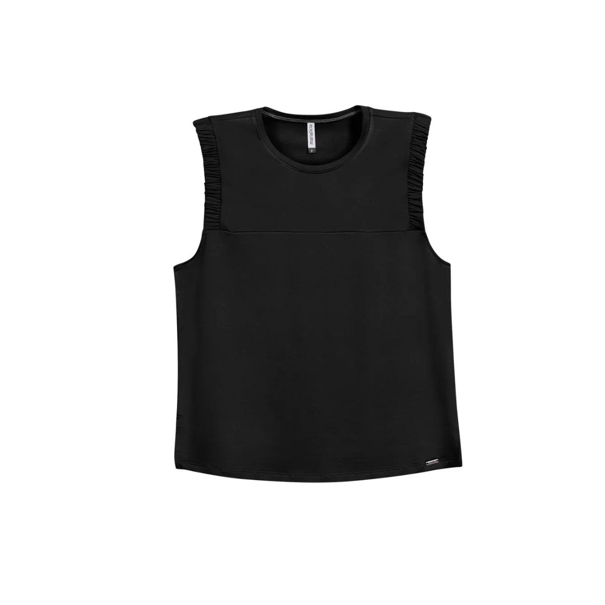 Blusa Feminina Em Moletinho Marialícia Preto - Fátima Modas