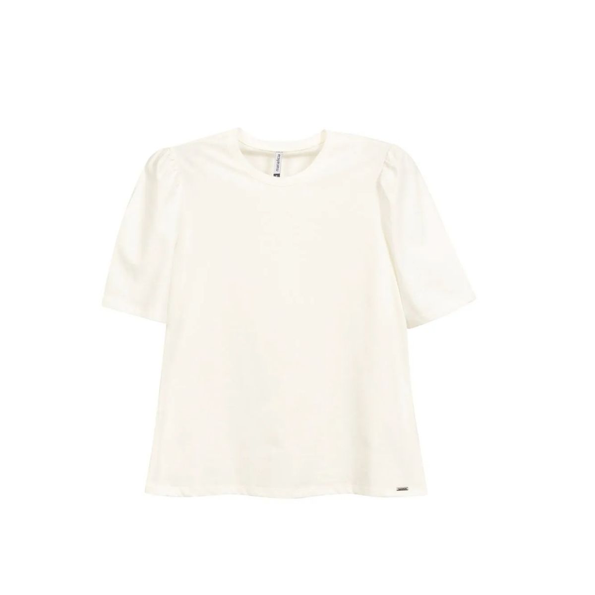 Blusa Feminina Meia Malha Marialícia Bege - Fátima Modas