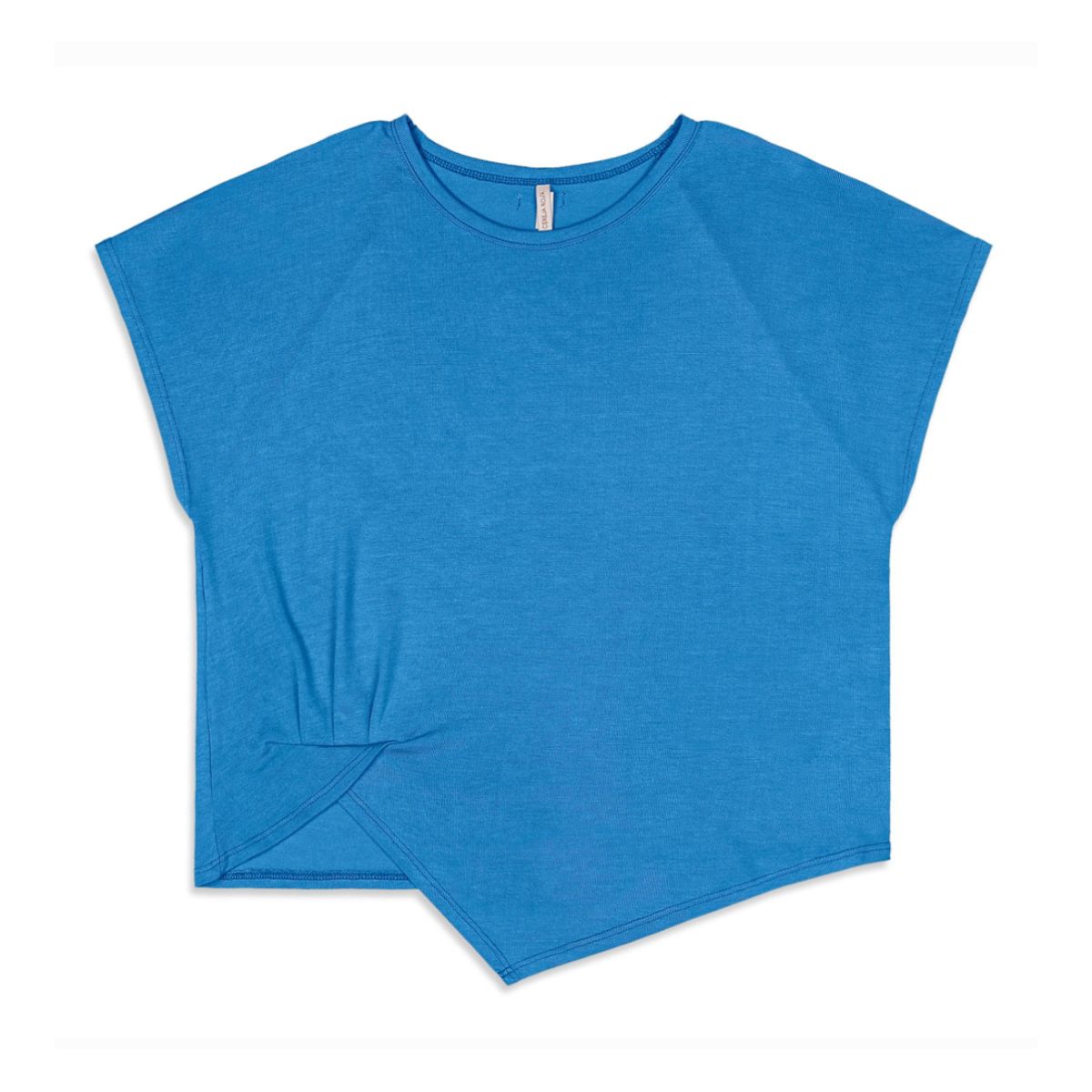 Blusa Feminina Manga Curta com Barra Assimétrica -... - Fátima Modas