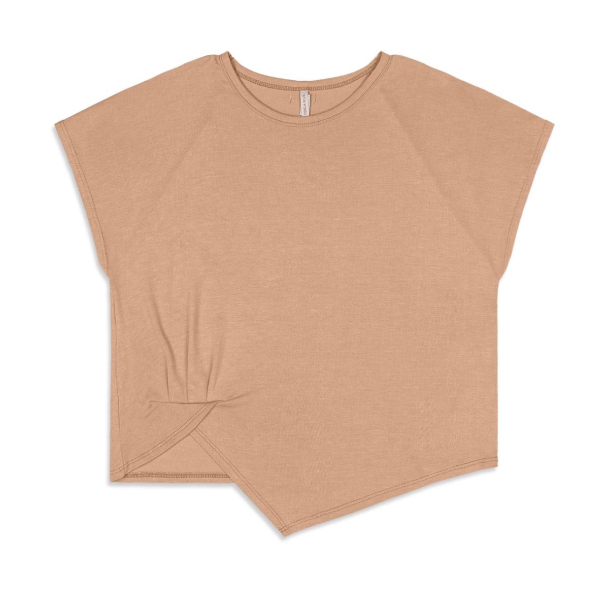 Blusa Feminina Manga Curta com Barra Assimétrica -... - Fátima Modas