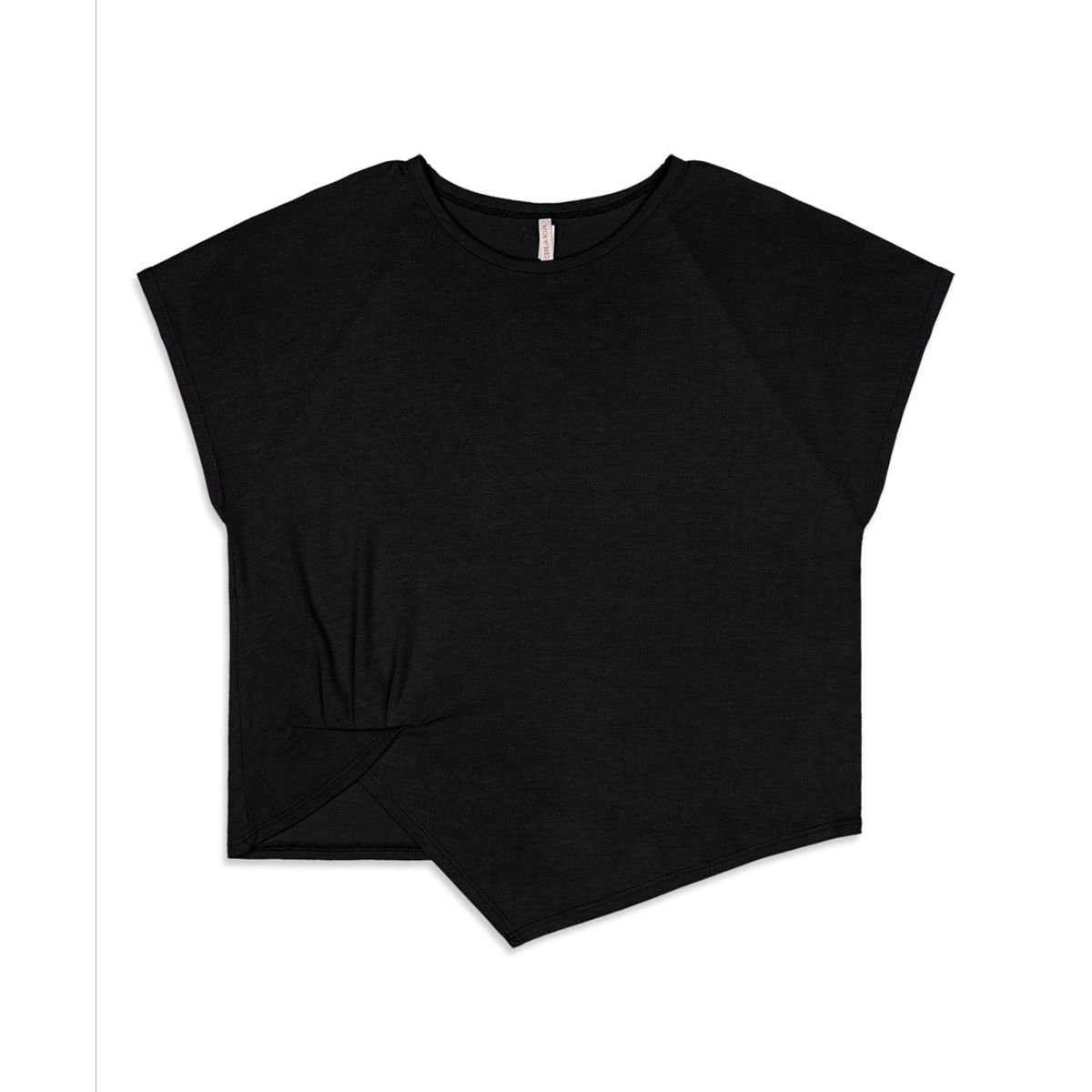 Blusa Feminina Manga Curta com Barra Assimétrica -... - Fátima Modas