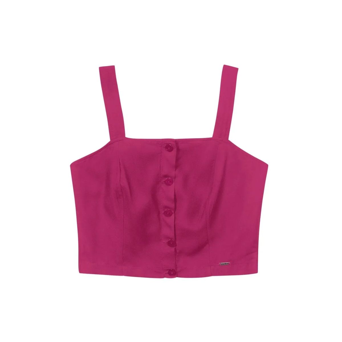 Regata Feminina Cropped Marialícia Rosa - Fátima Modas