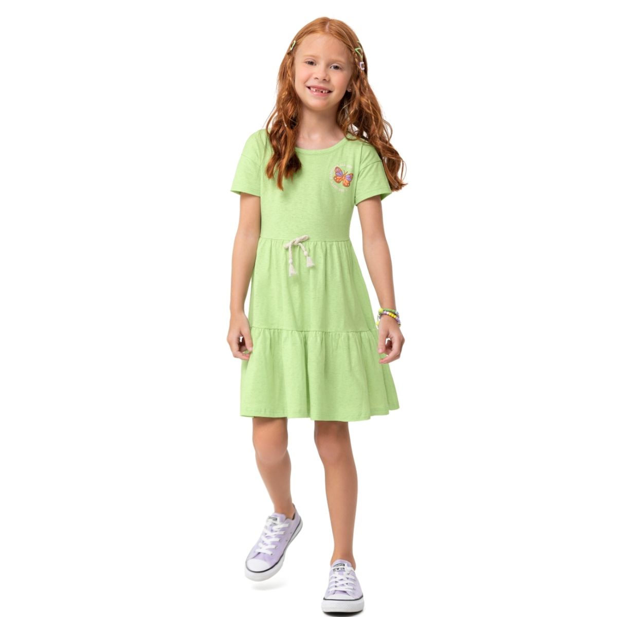 Vestido Malwee borboletas - Fátima Modas
