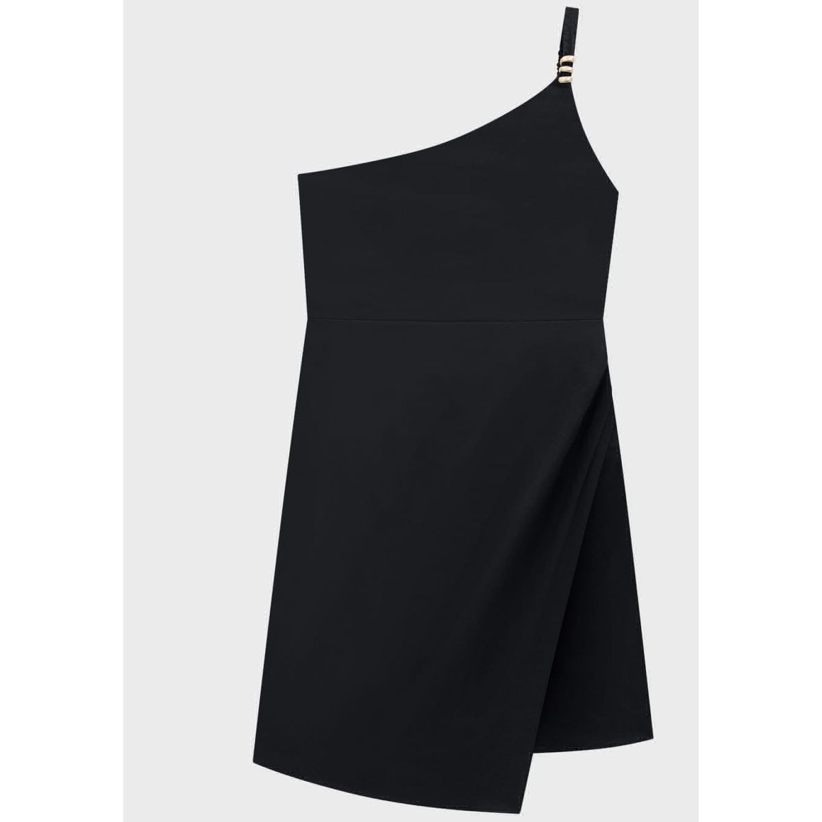 Vestido Feminino Assimétrico Decote Ombro Só Em Al... - Fátima Modas