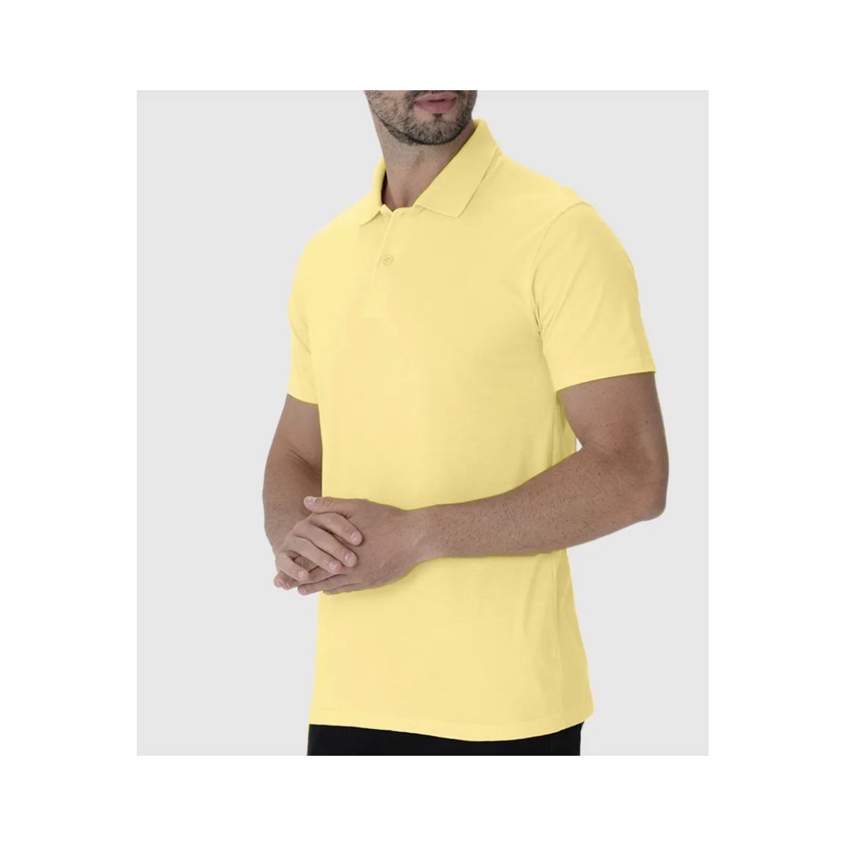Camisa Polo Básica Masculina Peitilho Frontal Em A... - Fátima Modas