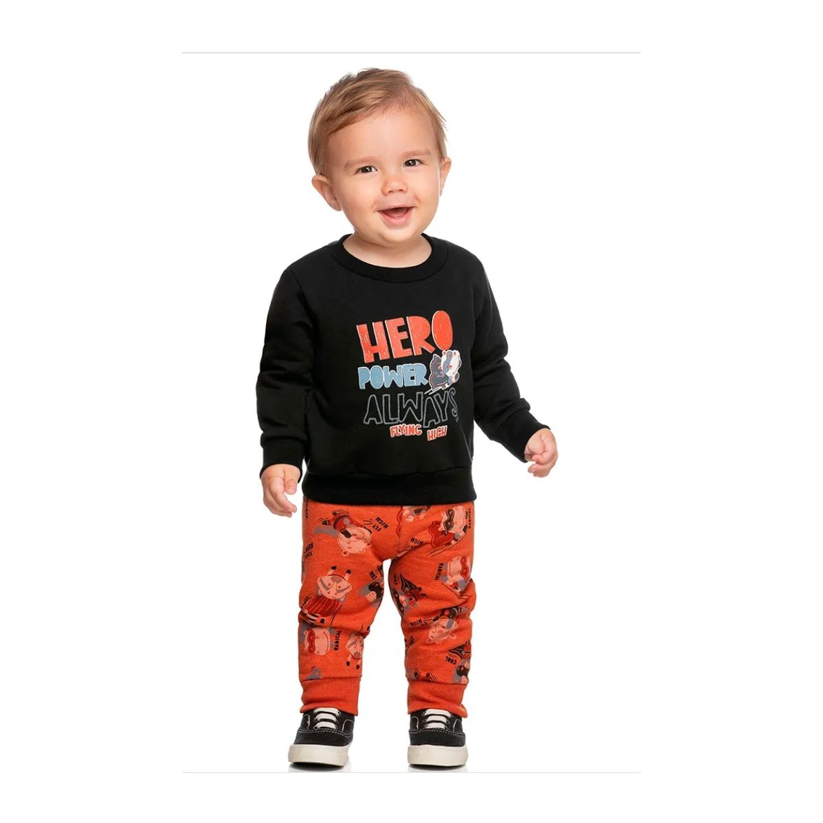 Conjunto Blusão e Calça Menino Bebê Elian 201093 - Fátima Modas