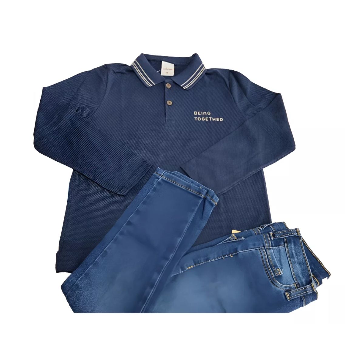 Conjunto Menino Polo Jeans Malwee Carinhoso - Fátima Modas