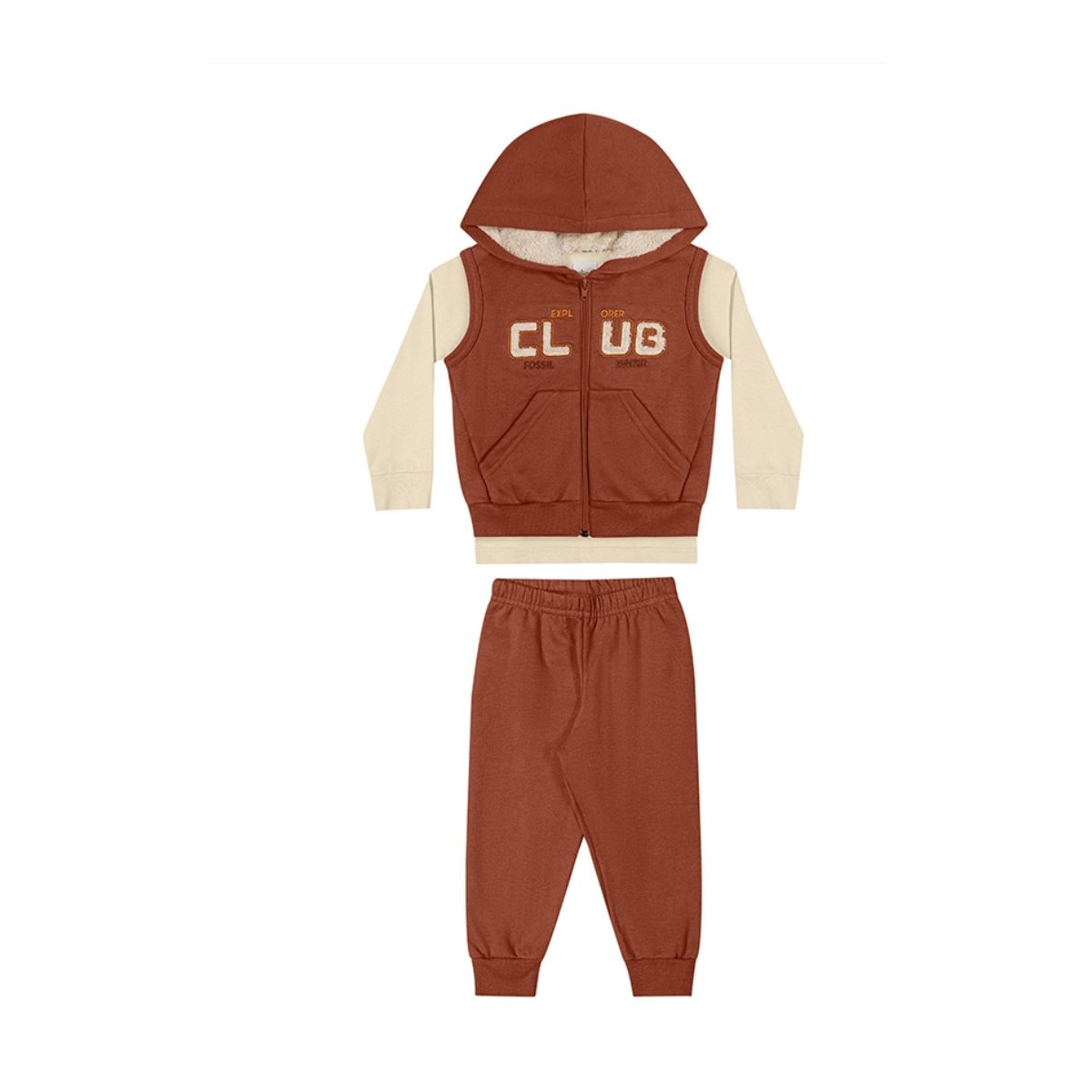 Conjunto Infantil Elian Camiseta Manga Longa Com C... - Fátima Modas