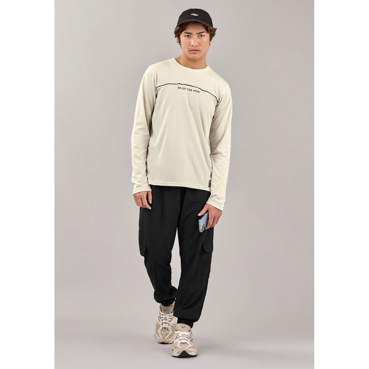 Conjunto Juvenil Menino Camiseta Elian Beats Preto - Fátima Modas