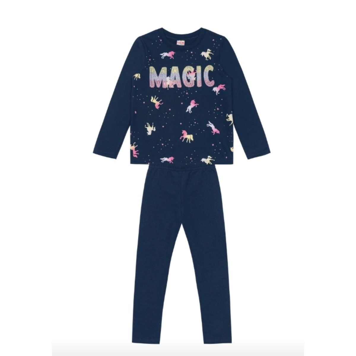 Conjunto Blusão e Legging Infantil Menina Magic Ma... - Fátima Modas