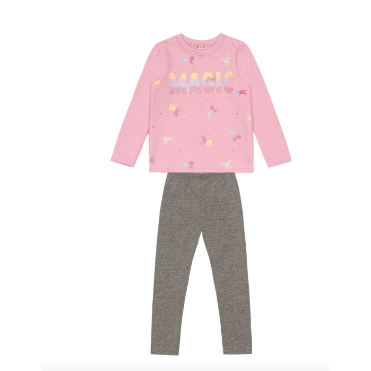 Conjunto Blusão e Legging Infantil Menina Magic Ro... - Fátima Modas