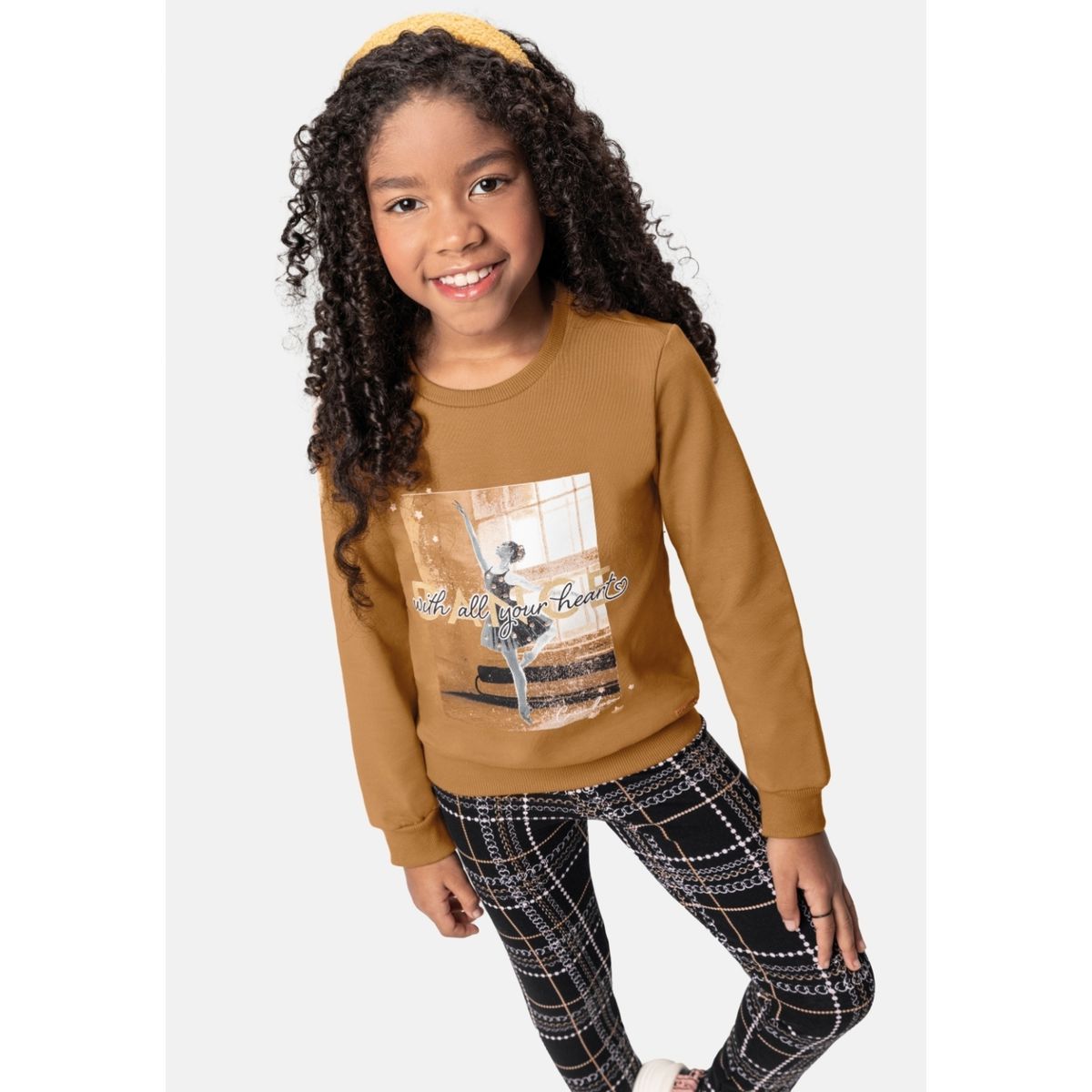 Conjunto Moletom Flanelado Infantil Menina Blusão ... - Fátima Modas