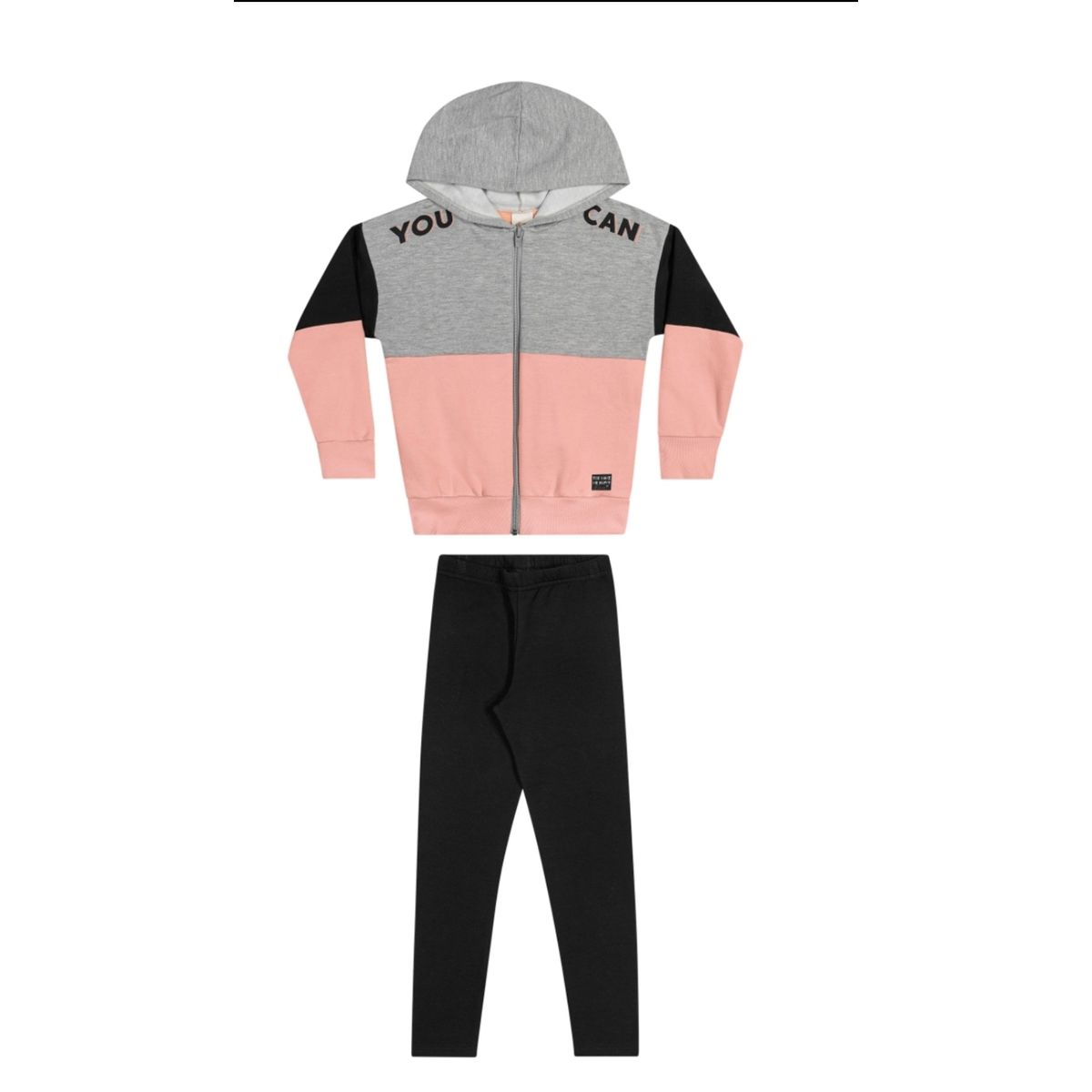 Conjunto Longo Feminino Jaqueta de Moletom com Cap... - Fátima Modas