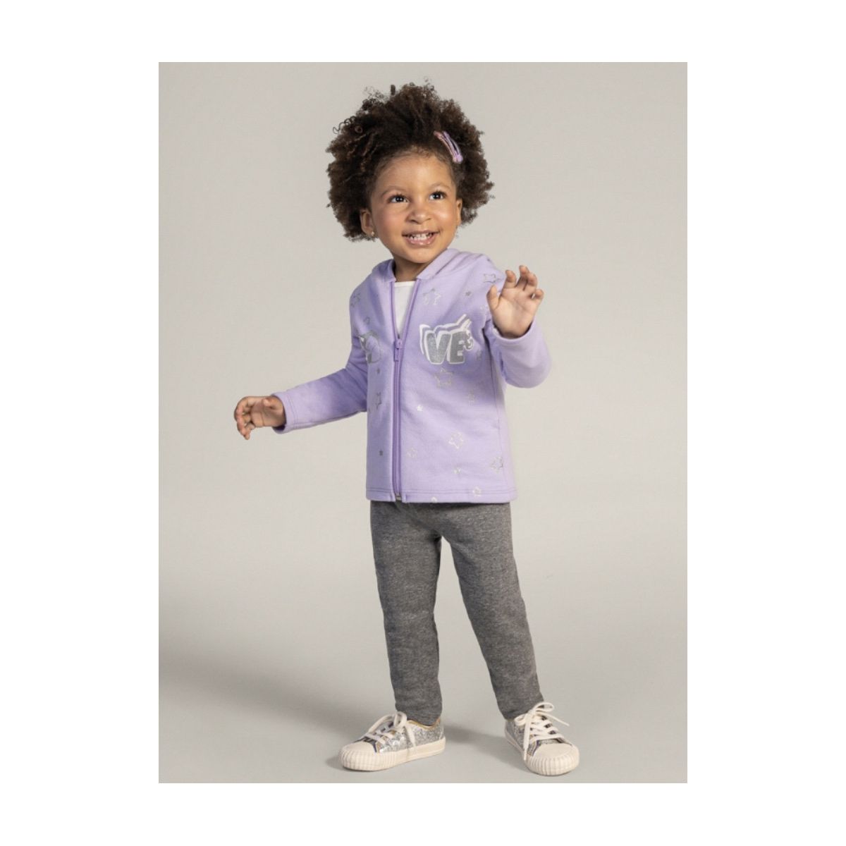 Conjunto infantil menina de estrelas Brandili - Fátima Modas