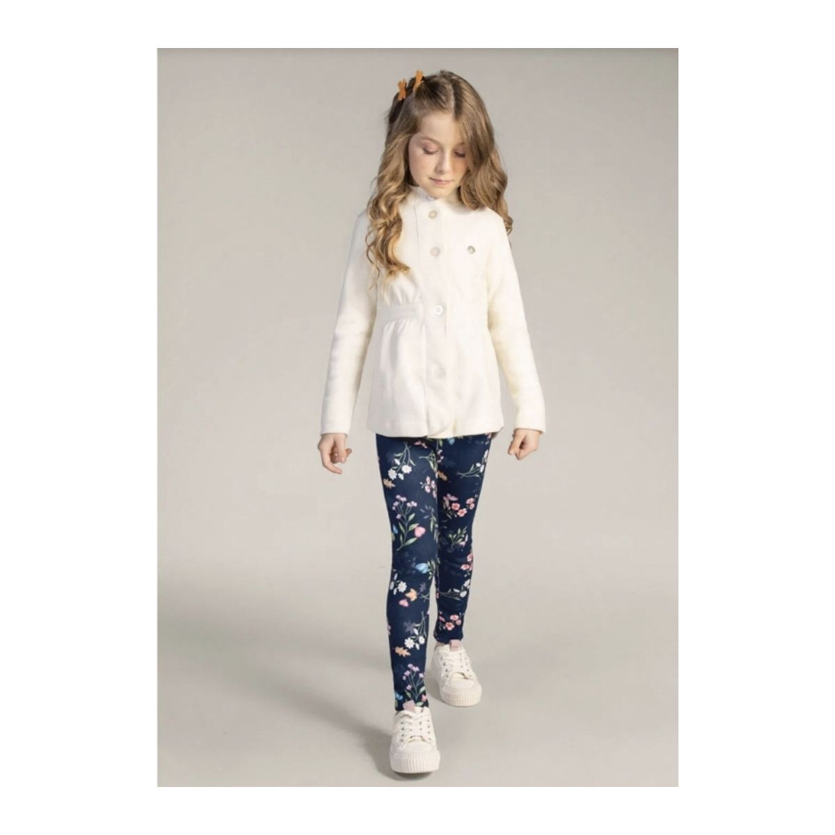 Conjunto Casaco Soft e Legging Infantil Menina Nat... - Fátima Modas
