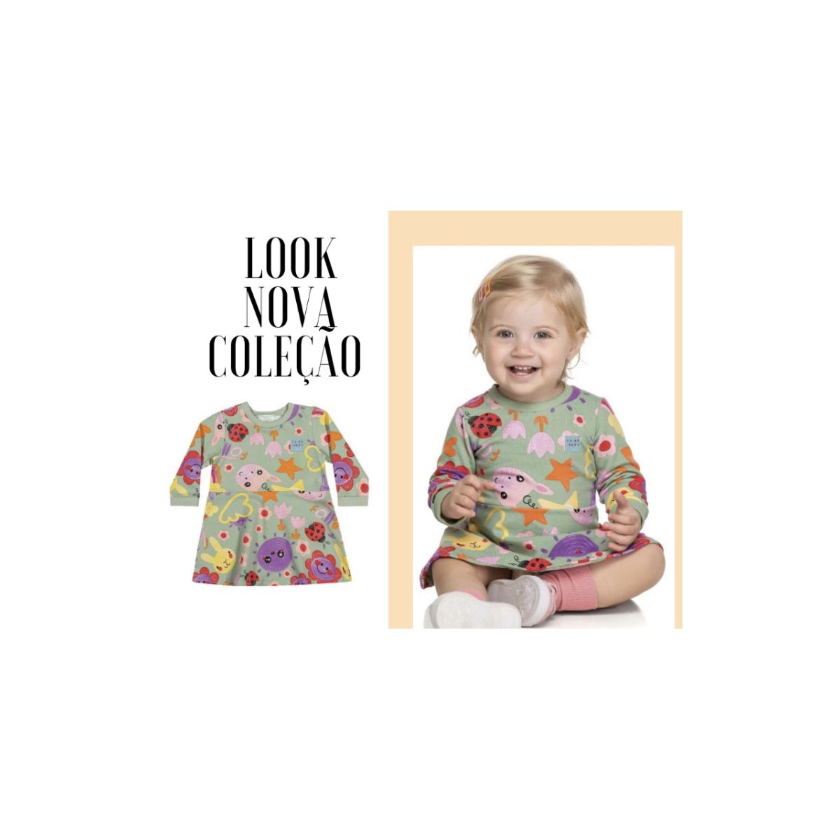 Vestido Elian Baby - Fátima Modas