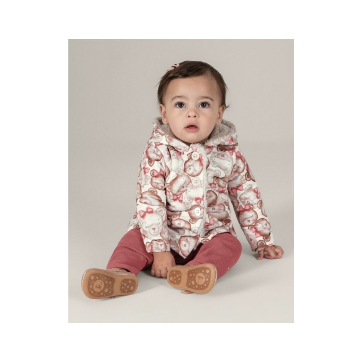 Conjunto Casaco Matelassê Infantil Menina - Mundi - Fátima Modas