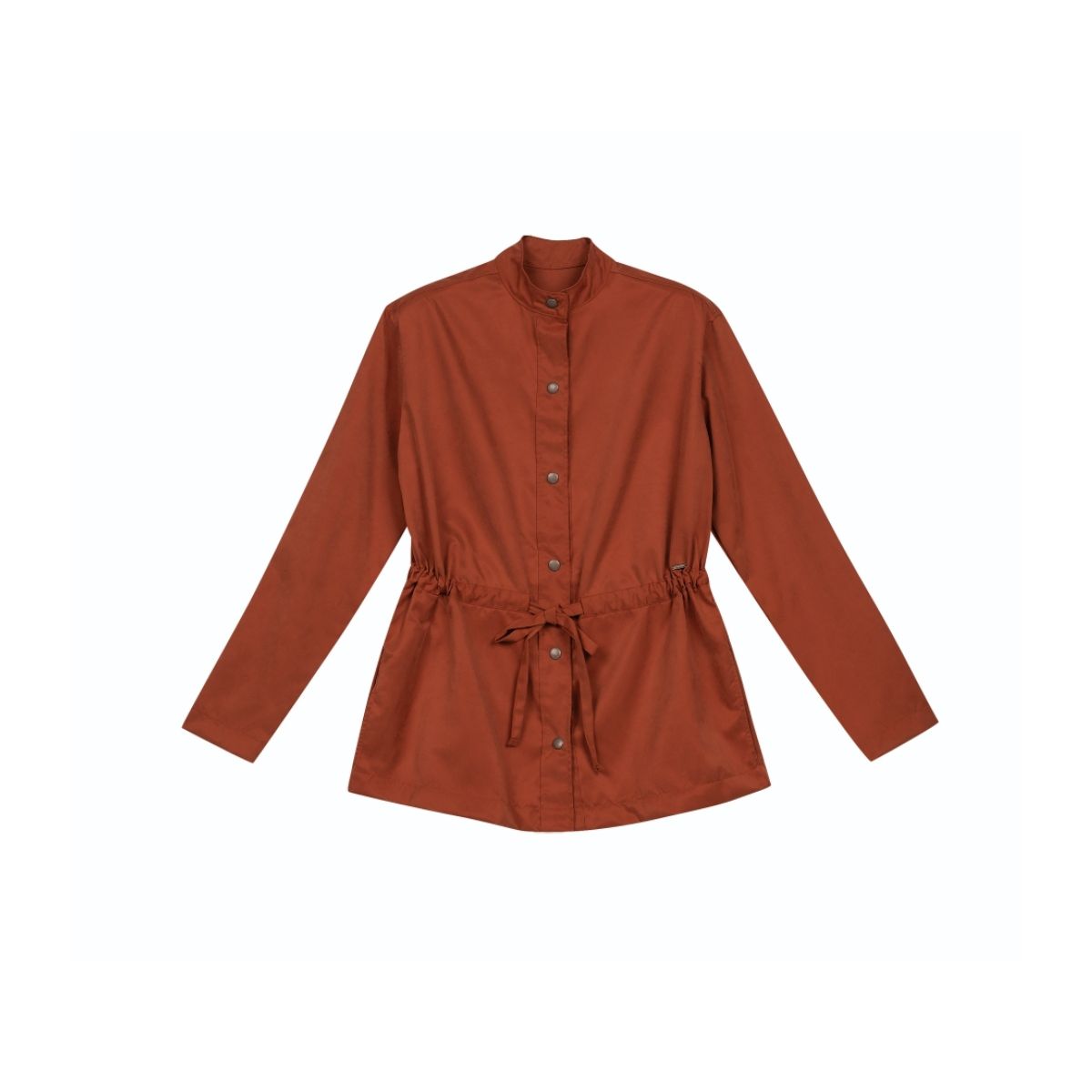 Parka Feminina com Botões Marialícia Terracota - Fátima Modas