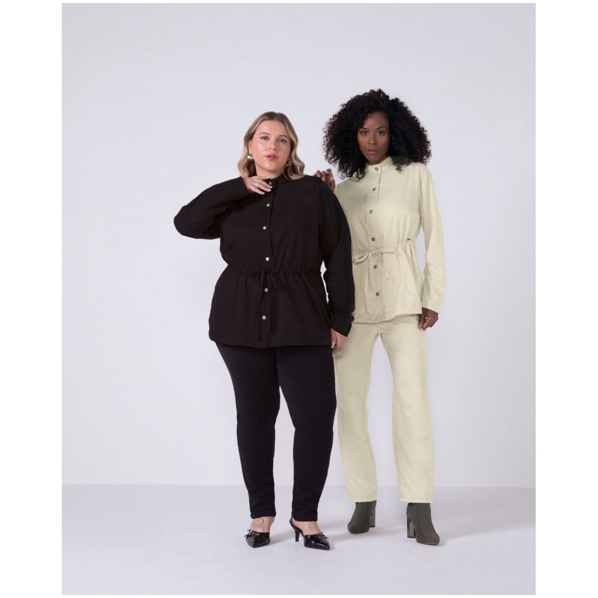 Parka Feminina com Botões Marialícia - Fátima Modas