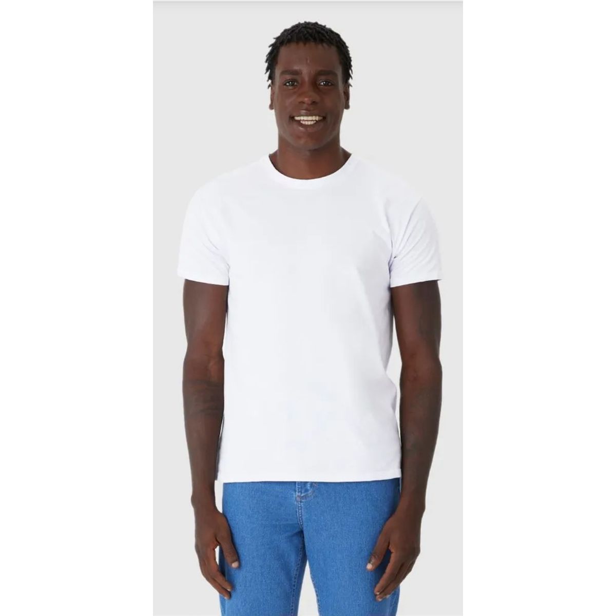 Camiseta Original Masculina Decote Redondo Em Algo... - Fátima Modas
