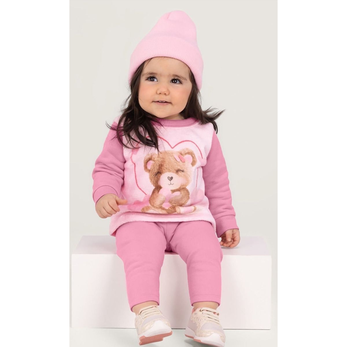 Conjunto Blusão E Legging Bebê Menina Brandili Bab... - Fátima Modas