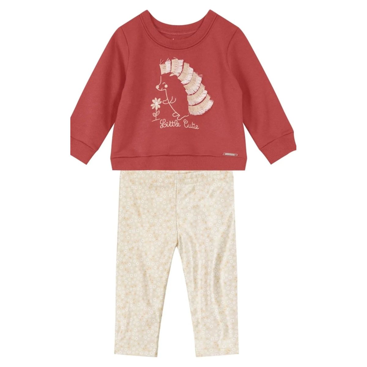 Conjunto Bordado Bebê Menina Mundi - Fátima Modas
