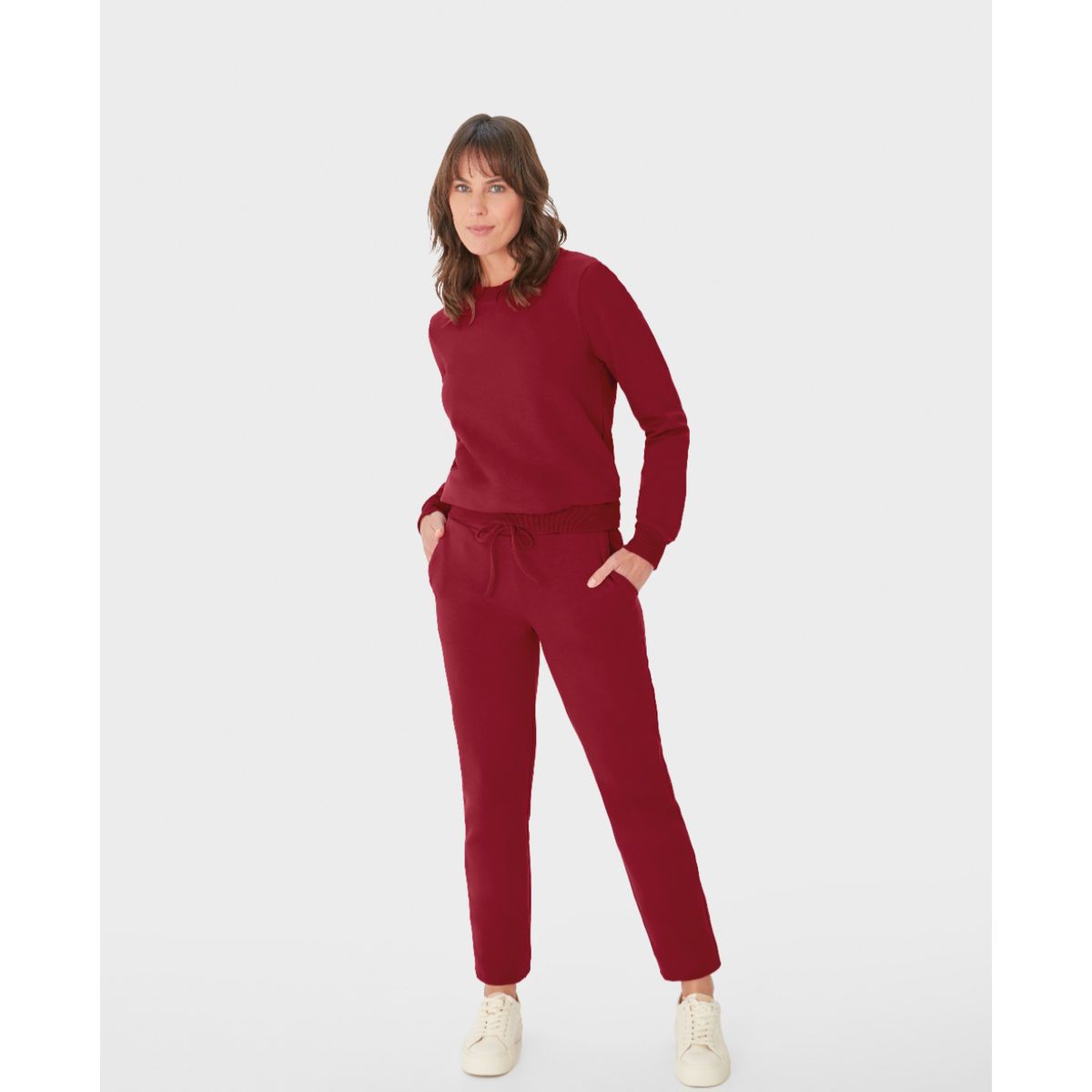 Conjunto Feminino Calça Bolso Faca Em Moletom Stre... - Fátima Modas