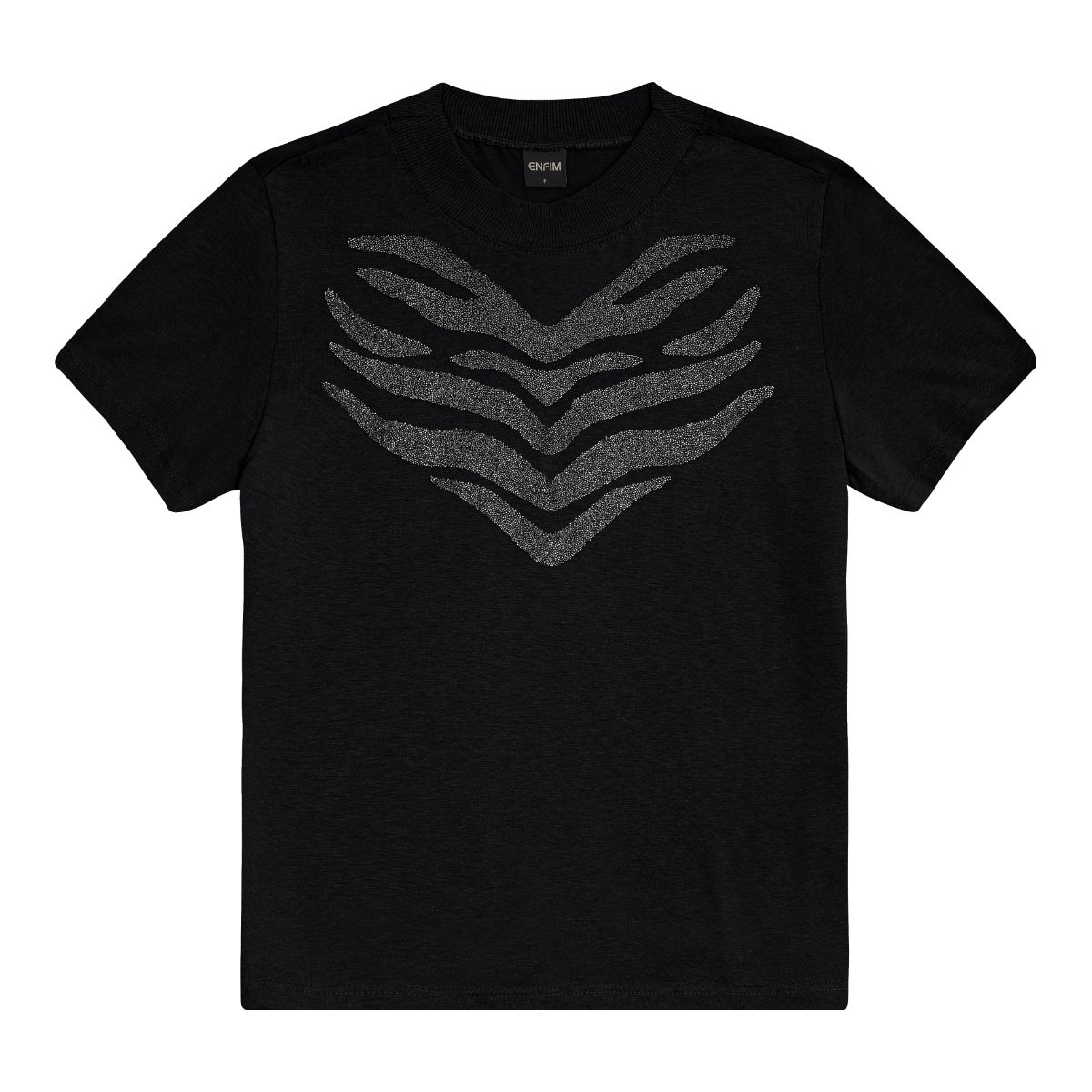 T-Shirt Feminina Slim Estampa Desenho Orgânico Em ... - Fátima Modas