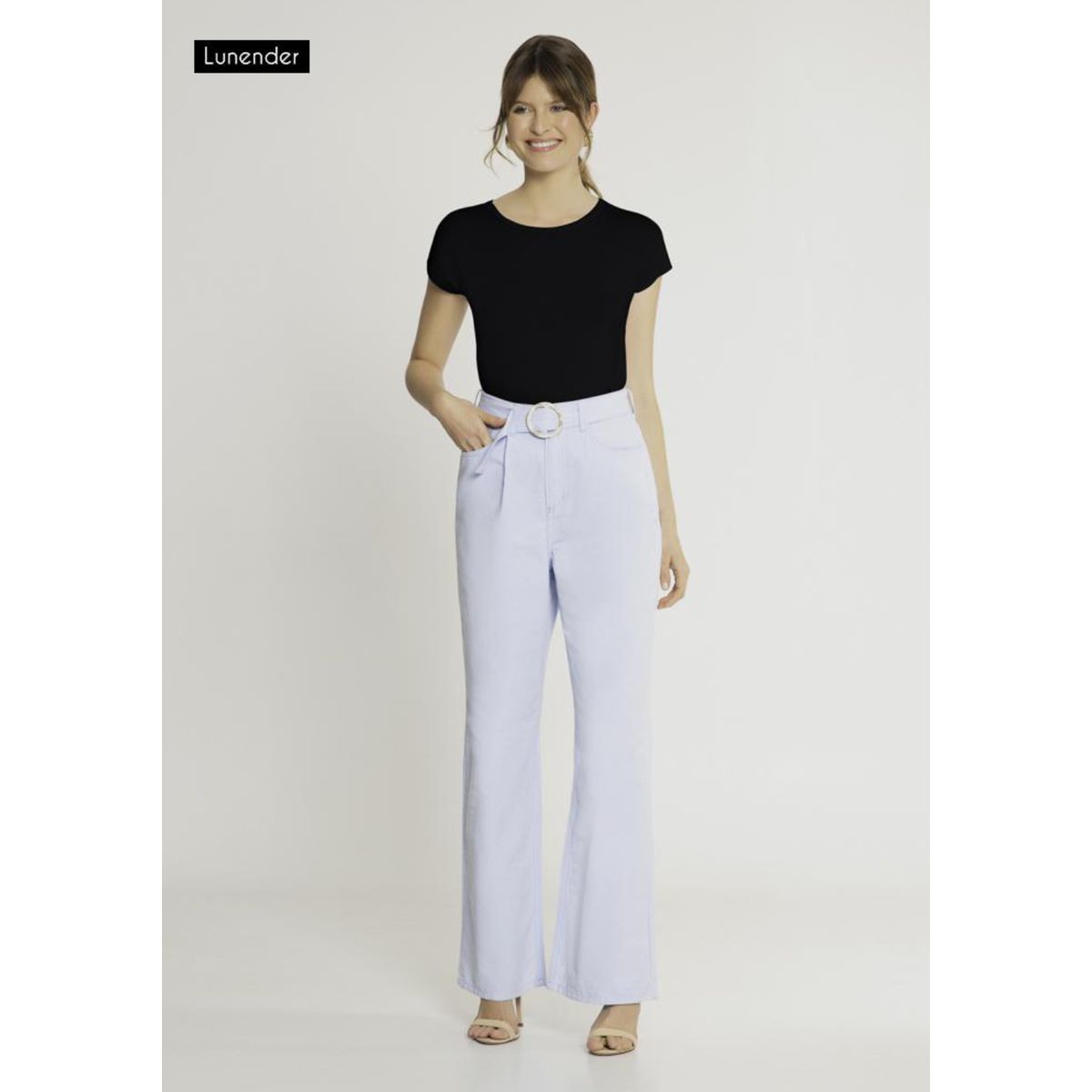 Blusa viscose Lunender preta - Fátima Modas