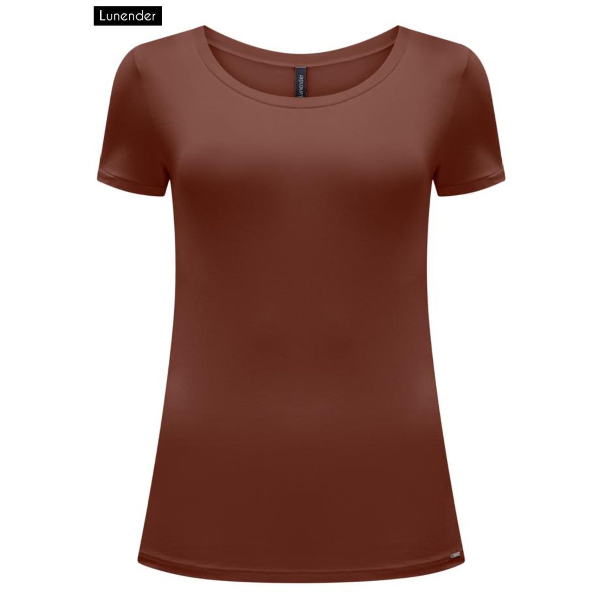 Blusa viscose Lunender Marrom - Fátima Modas