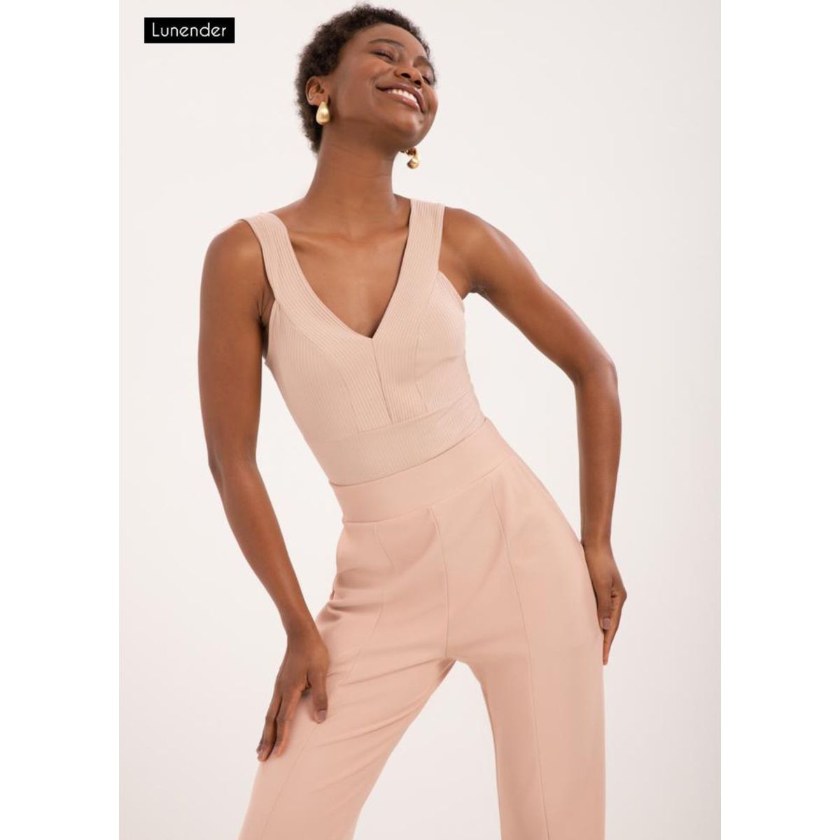 BLUSA MALHA CANELADO SEVILHA BEGE - Fátima Modas